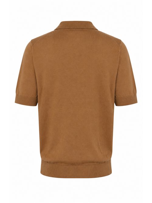 Polo skipper in cotone Fango FILIPPO DE LAURENTIIS | PL1MCSK SU12R922